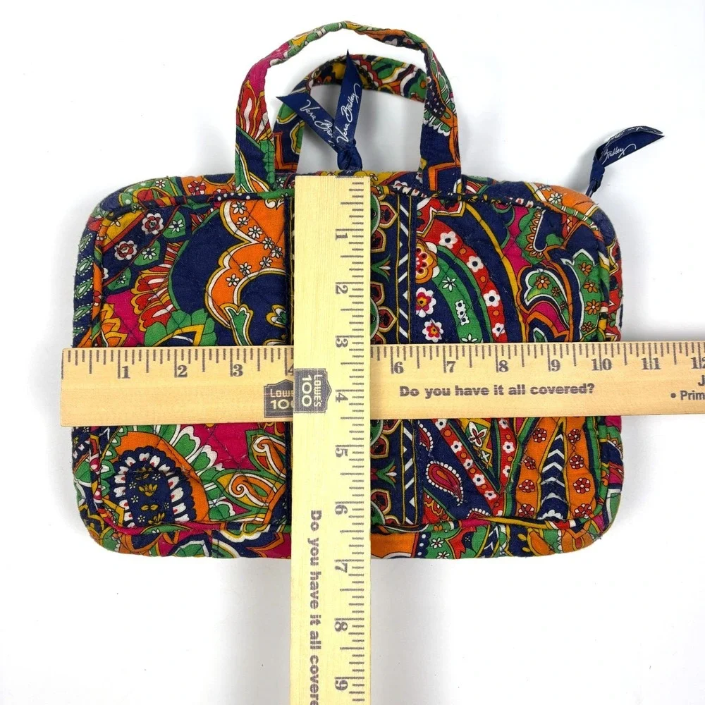 Vera Bradley Hanging Travel Organizer Venetian Paisley Blue Orange Fuscia Pockts